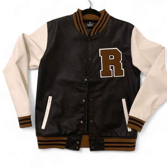 Black and White Varsity Jacket - Picture 1 of 5
